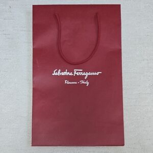 Salvatore Ferragamo • Deep Red Gift Bag, 100% Authentic